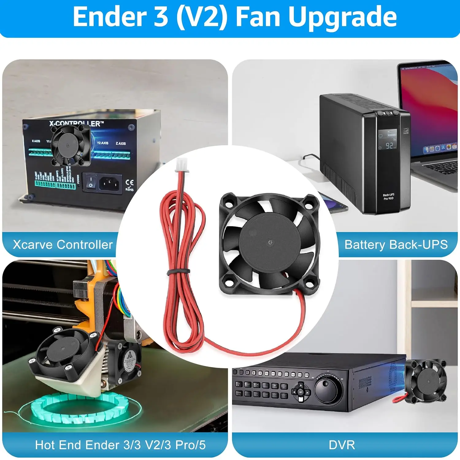 1-5 Stück Creality 4010 Axiallüfter DC 24V Extruder Hot-End-Lüfter 40x40x10mm Kühllüfter für Ender 3/Ender 5 Serie 3D-Drucker-Lüfter – Detail 4
