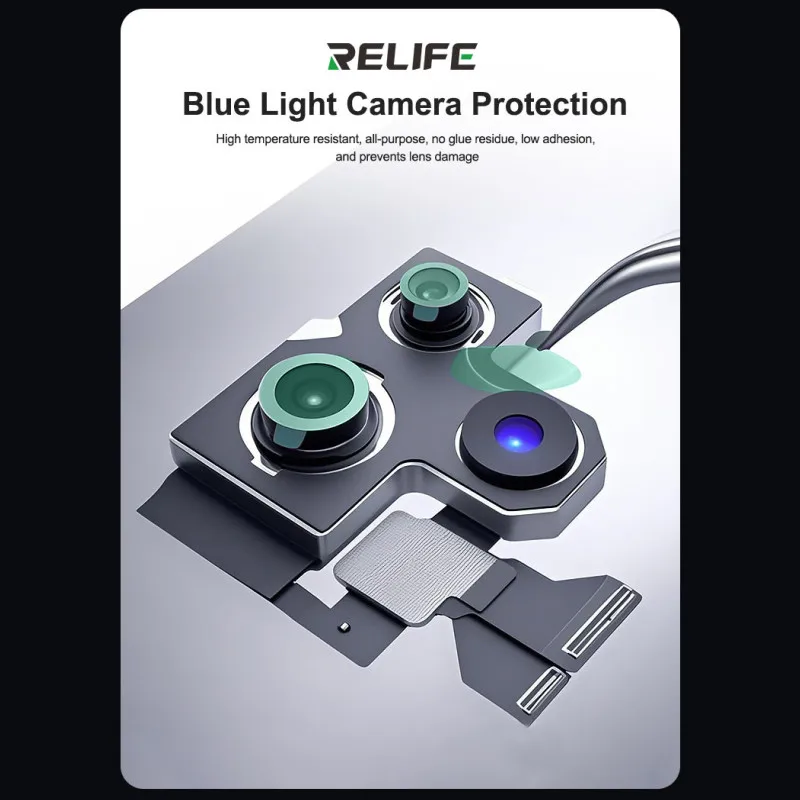 RELIFE 7/12mm Camera Lens Protective Sticker for Phone Repair Blue Light Dust Shield Adhesive Patch for Lens Protection Tool