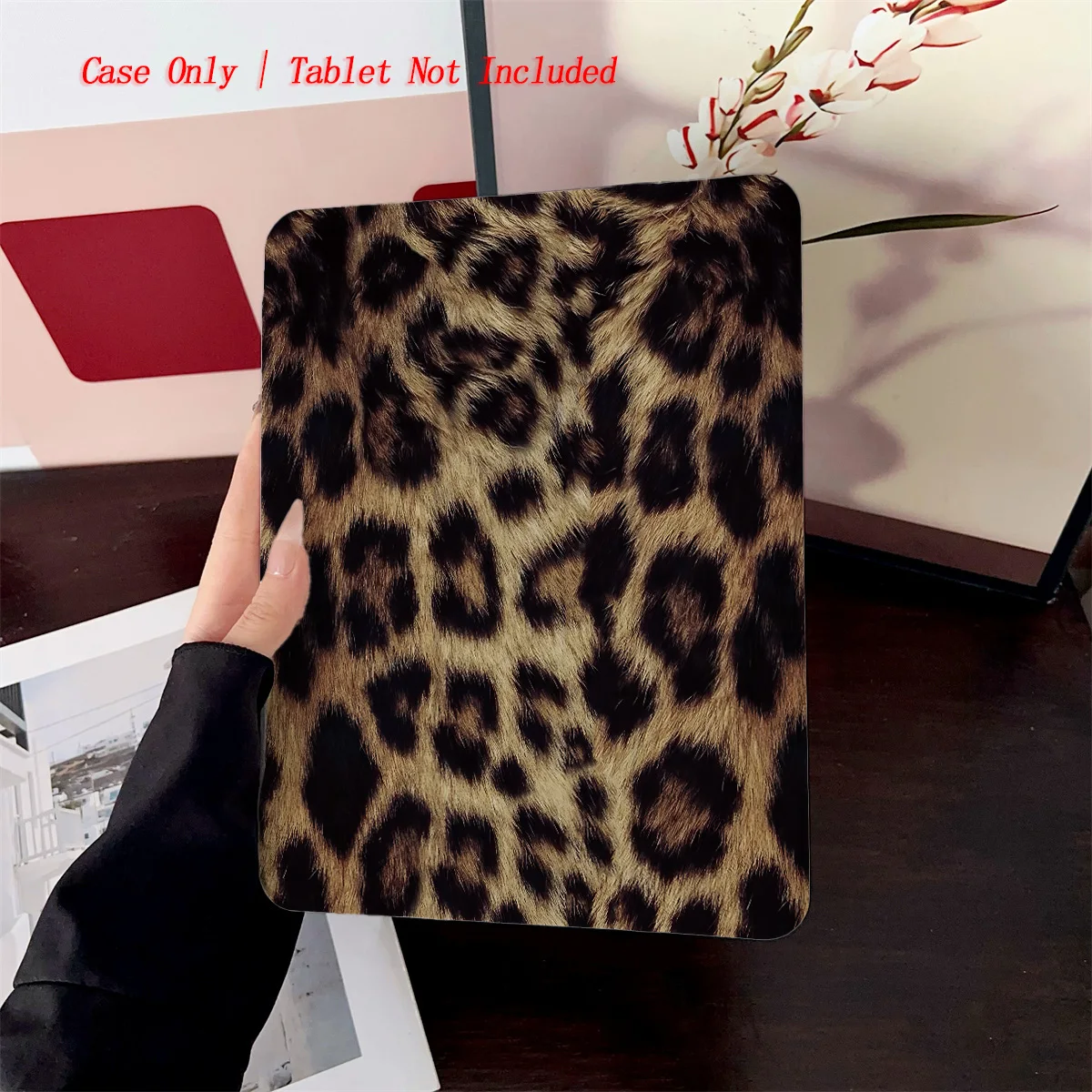 

Fashionable Y-Fold Acrylic Classic Leopard Design iPad Cover For Apple iPad 10th Gen Pro 11 Air 4 Mini 6 Protective Case