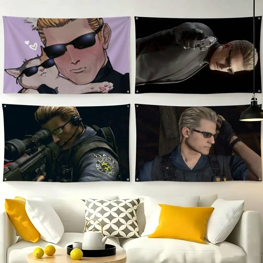 GAME Albert Wesker-rr  Flag Suitable For Party Club Outdoor Interior Wall Decoration Banner Fans Gift