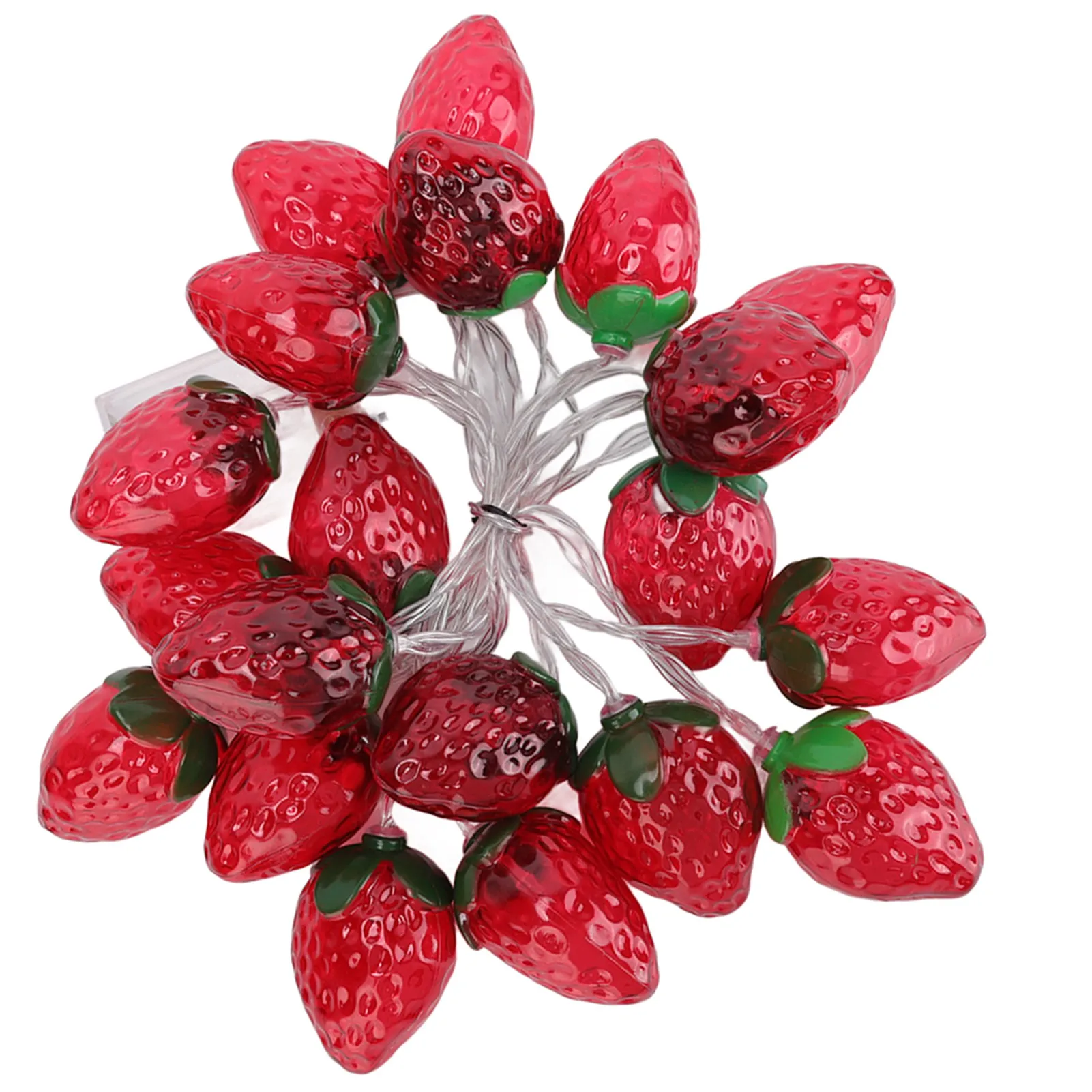 Imagem -02 - Bateria Operado Fruit String Lights Strawberry Lamp Casamento Aniversário Festas de Natal 9.8ft 20leds