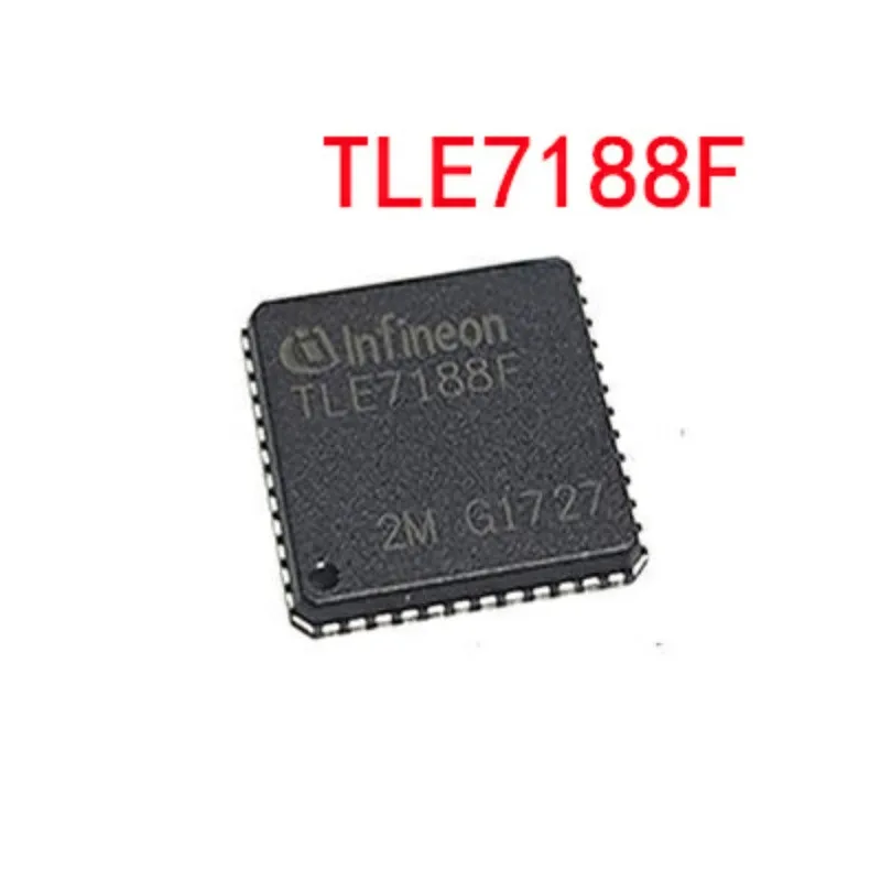 5PCS TLE7188F QFN-48 TLE7188 QFN48 7188 Motor driver automotive grade IC chip New and original.