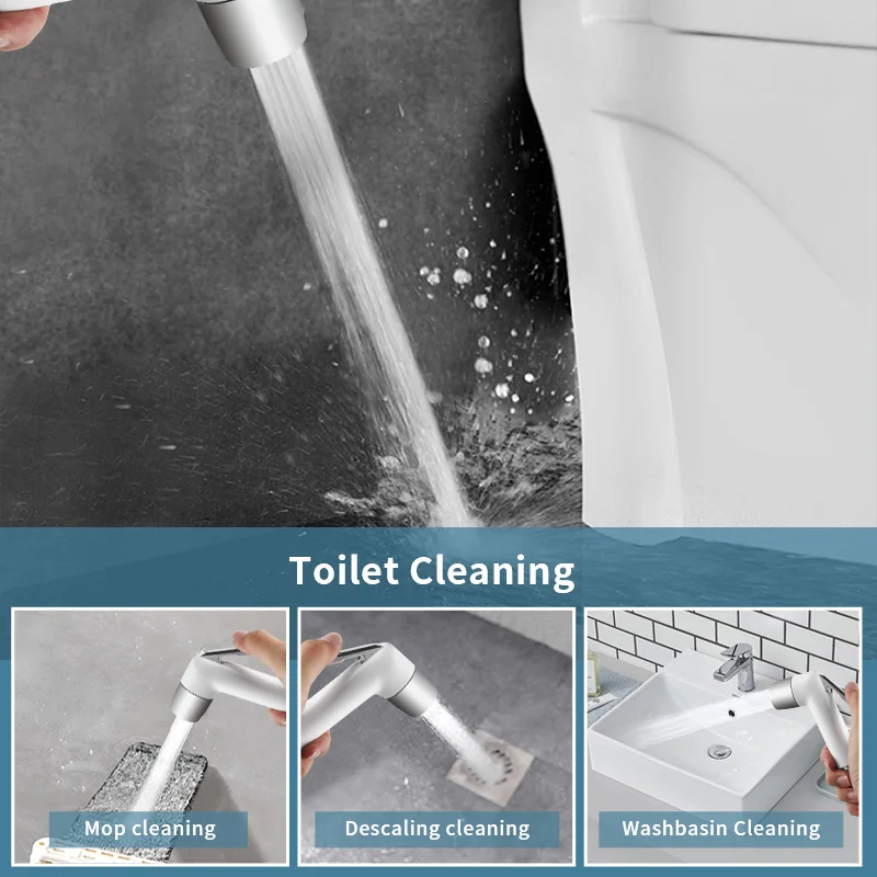 Toilet Shower Accessories Plastic Handheld Jet Bidet Sprayer