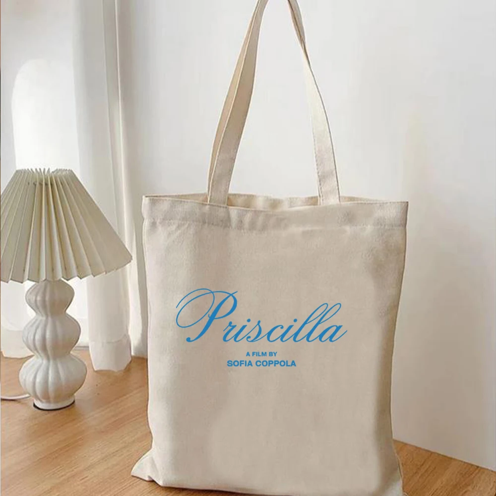 Priscilla Written & Directed by Sofia Coppola Tote Bag Coquette Vintage 90s Aesthetic Tote Environmentally friendly canvas bag