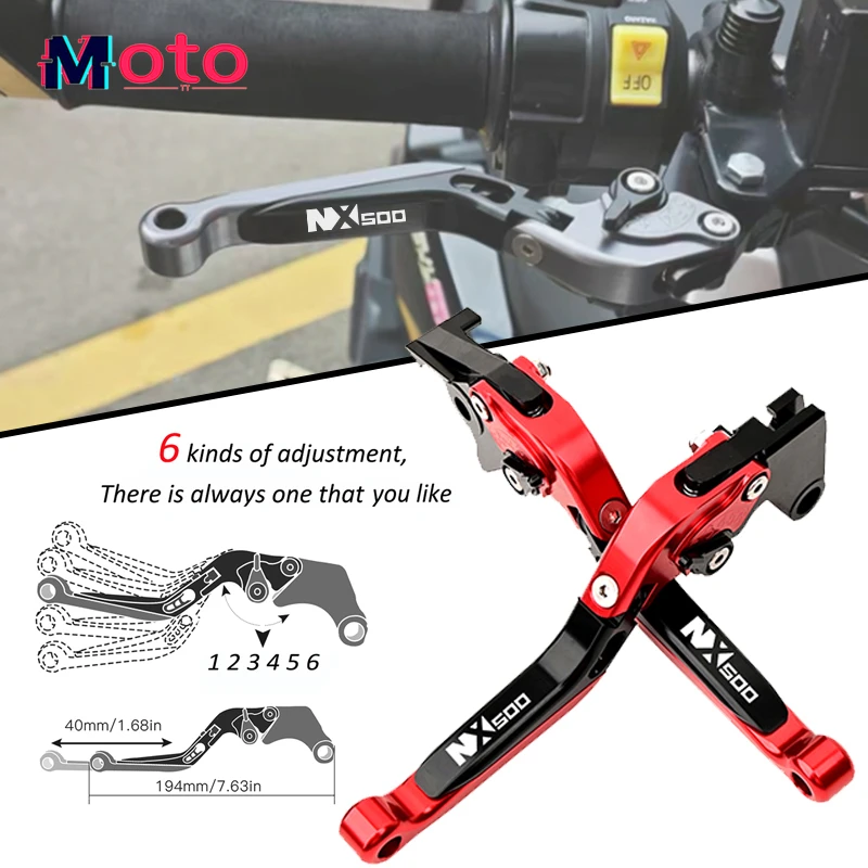 New For HONDA NX500 NX 500 2023-2024 Motorcycle CNC Aluminum Accessories Adjustable Short Brake Clutch Levers