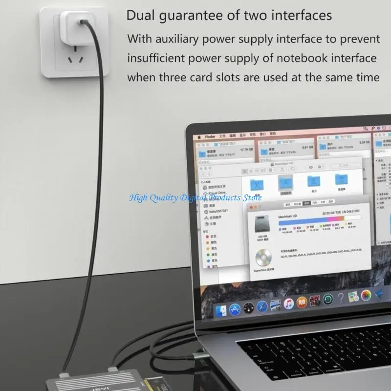 

U2JE USB 3.2 Typec Card Reader CFE Flash Card Adapter для считывателя для ноутбука для ноутбука