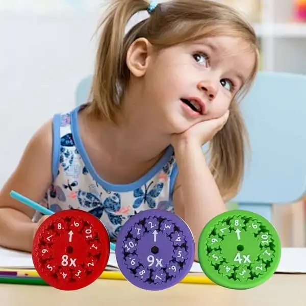 Juguete de matemáticas Fidget Spinners para niños, juguetes para contar, agregar o restar, División de multiplicación, aprendizaje de educación temprana