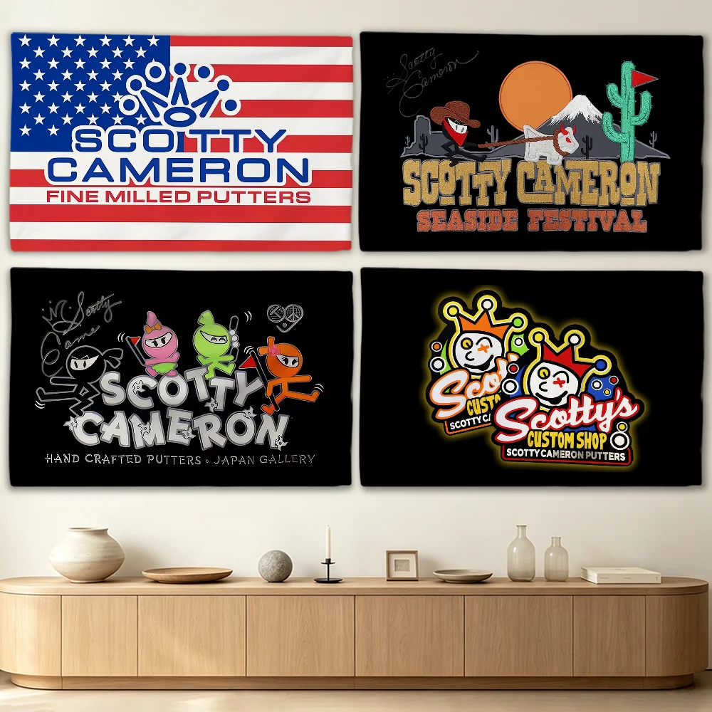 Fashion S-Scotty-Y Logo C-Cameron flag Advertising Banner for Camping Decoration Outdoor & Garage Wall Hanging Decorations