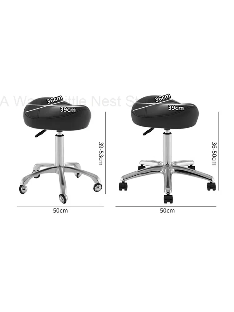 Beauty Salon Saddle Chair Furniture Barber Lifting Rotating Chair Tattood Manicure Chairs Barber Shop Hairdressing Bench Stools