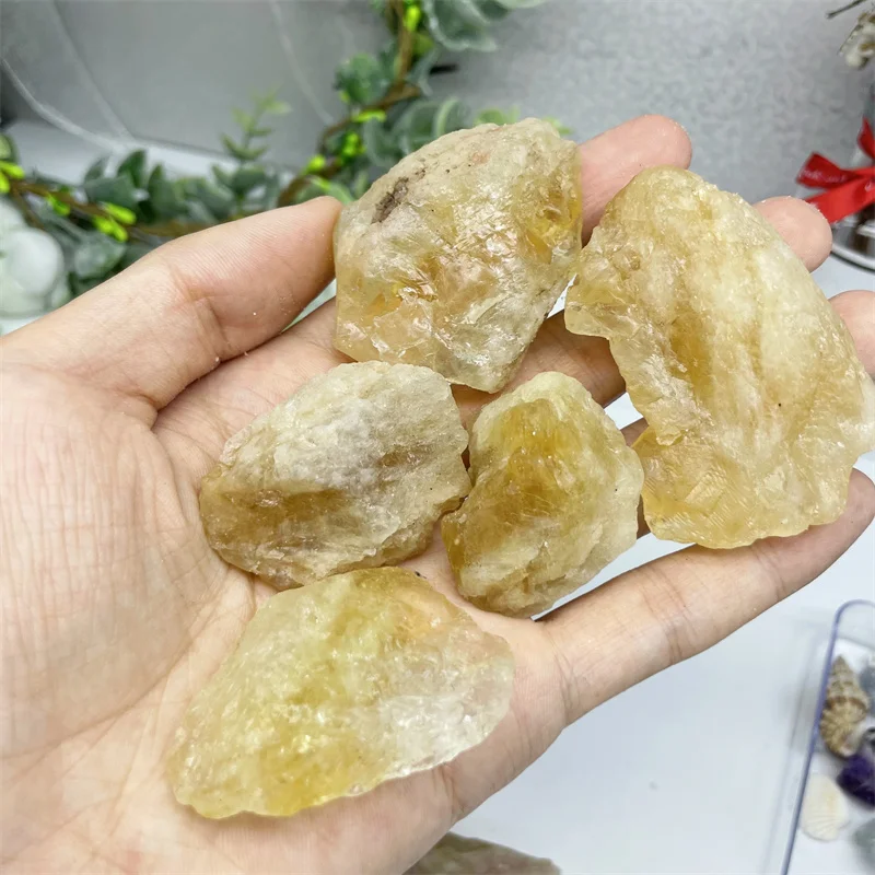 

Natural Citrine Crystal Stones, Gravel Minerals, Rough Gemstone, Specimen, Fish Tank, Aquarium, Garden Decor, 500g