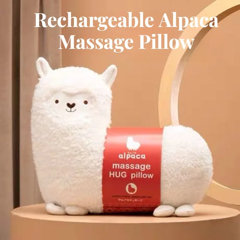 Rechargeable Alpaca Massage Pillow Multifunctional Soft Infrared Full-body Massage Cushions Comfortable Electric Massage Device