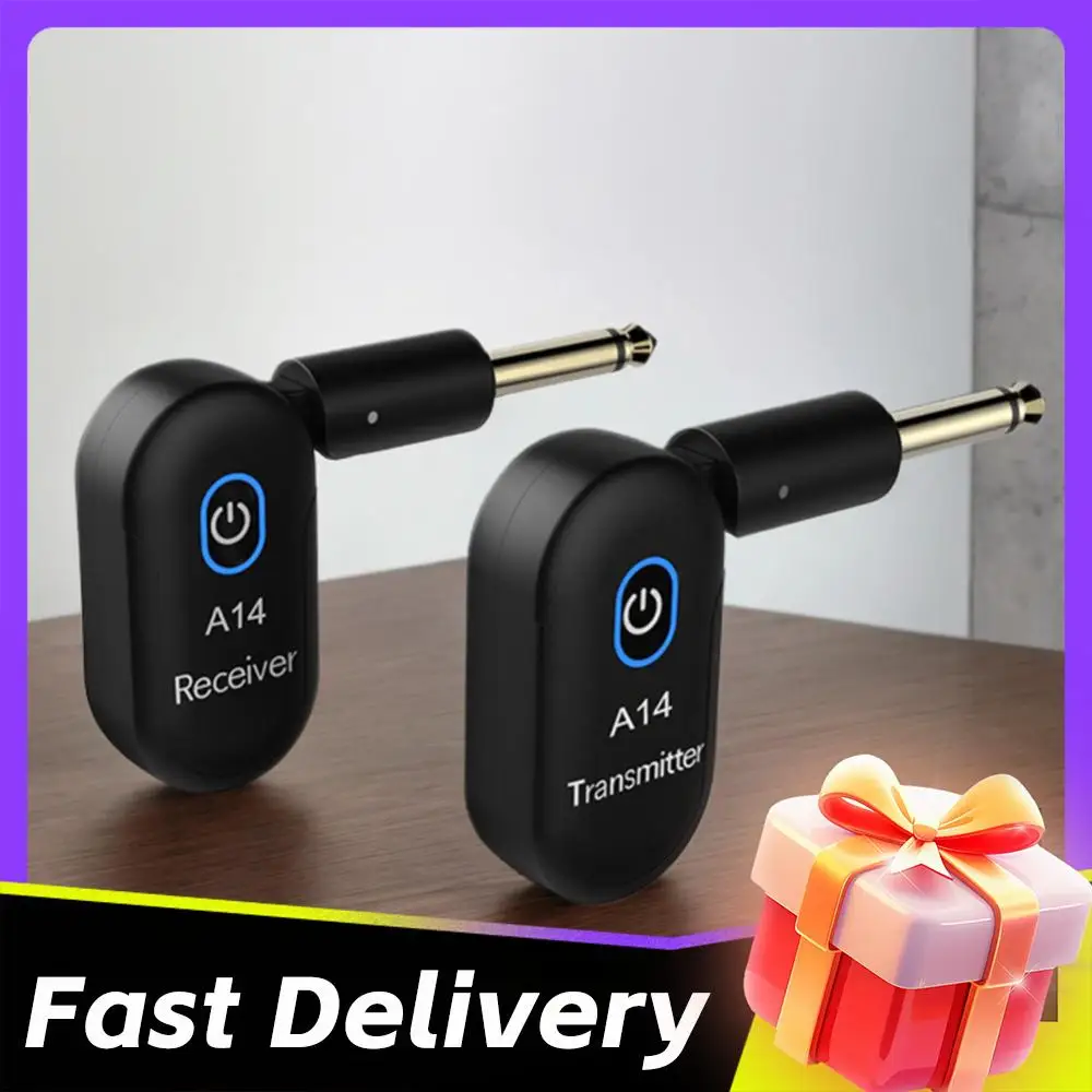 

Беспроводная система для гитары 2,4 ГГц, передача данных в реальном времени 48 кГц/24 бит, передатчик и приёмник для акустической гитары, баса и электрических инструментов