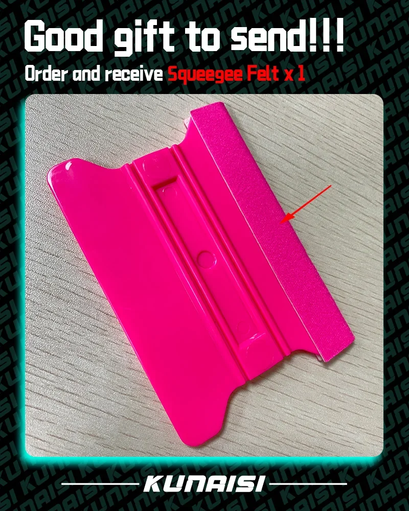 China-Chic Neues Magnetisches Saugdesign Auto-Vinylfolien-Wickelwerkzeug mit Filzkante und Rakel für Fenstertönung – Detail 6