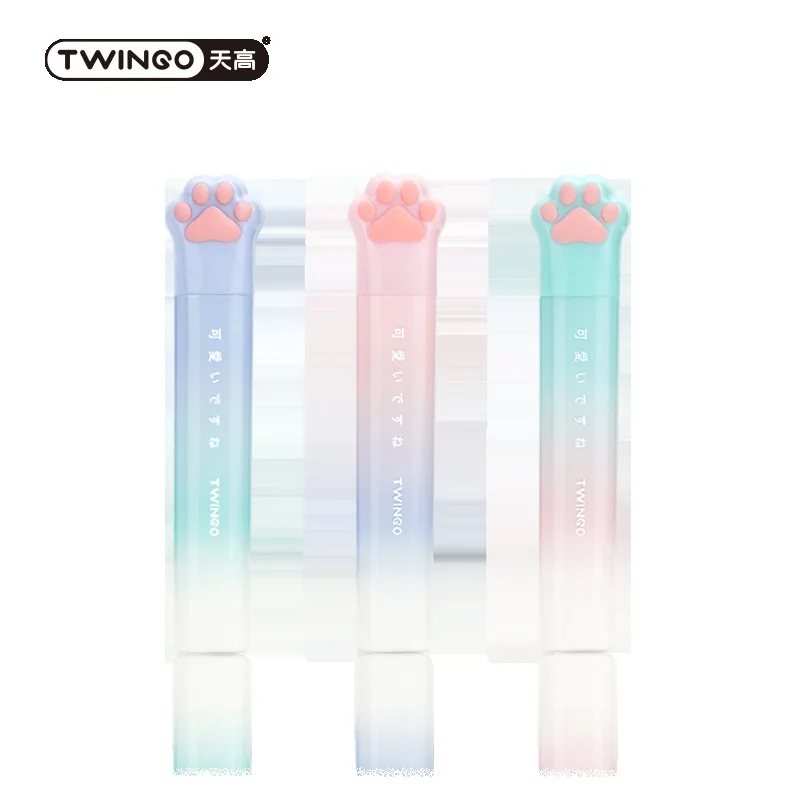 Cute Cat's Paw Scissors Creative Pen-shaped Handbook Tool Student Portable Paper-cut Stationery Knife