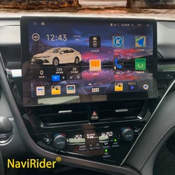 12.3inch/12.8inch Qled Screen For Toyota Camry 2021 2022 Radio Android 13 Video Player GPS Navigation Wireless Carplay Head Unit