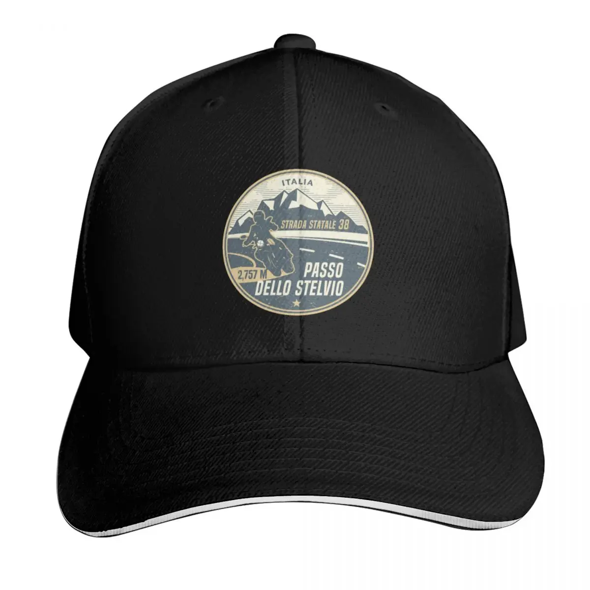 Stelvio Pass, Italy Baseball Cap Sun Protection UPF 50+ Breathable Mesh Back Adjustable Buckle Closure