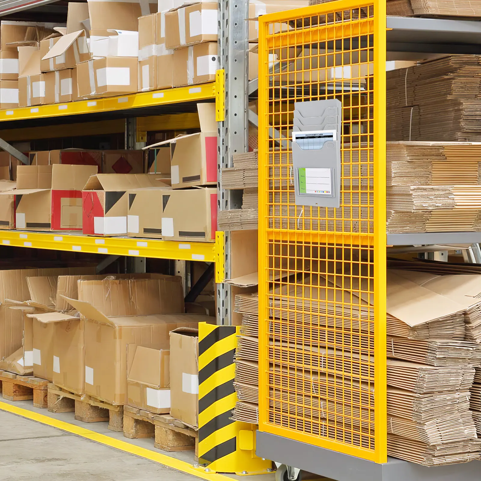 Material Cards Wall Rack Multi- Card Holder Warehouse Organizer Factory Supplies Attendance Cards Rack