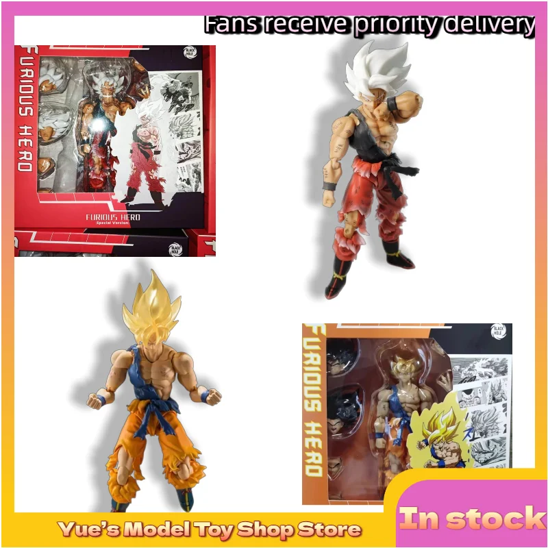 

【In Stock】Dragon Ball Super Saiyan Battle Damaged Goku Weekly Edition Action Figure Doll Anime Model Toy Collection Gift