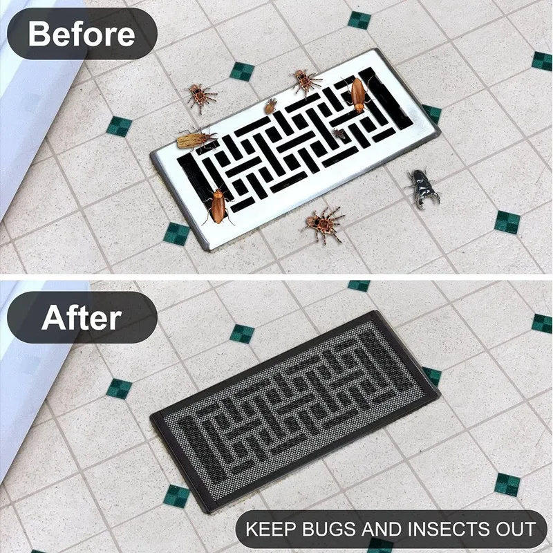 Floor Register Vent Cover DIY Floor Register Vent Cover 400X300mm Floor Register Trap AC Air Vent Screen Mesh