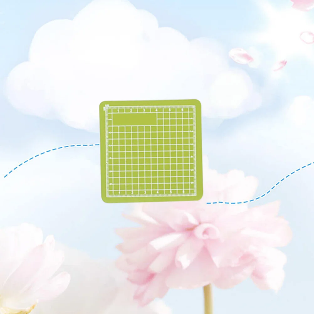8X8Cm النعناع الأخضر الذاتي شفاء قطع حصيرة عكسها بولي كلوريد الفينيل اصطف لوحة للحرف الخياطة وسادة النسيج حامي أداة