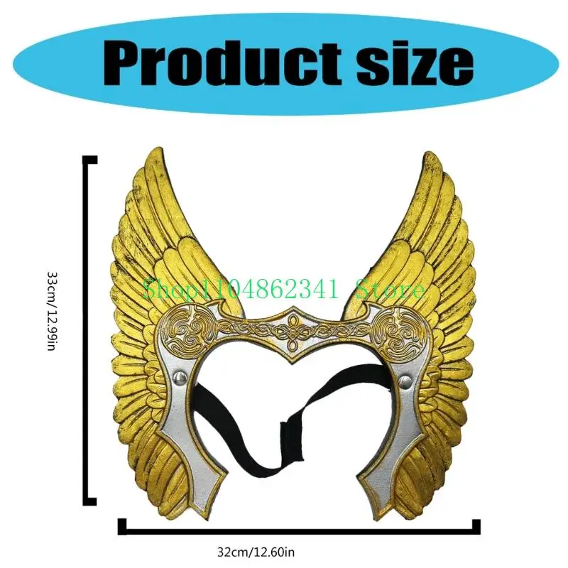 Valkyrja عقال إكسسوارات الشعر Norses Warriour عقال زي الهالوين التأثيري زي الفايكنج لحفلة Mardi Gras