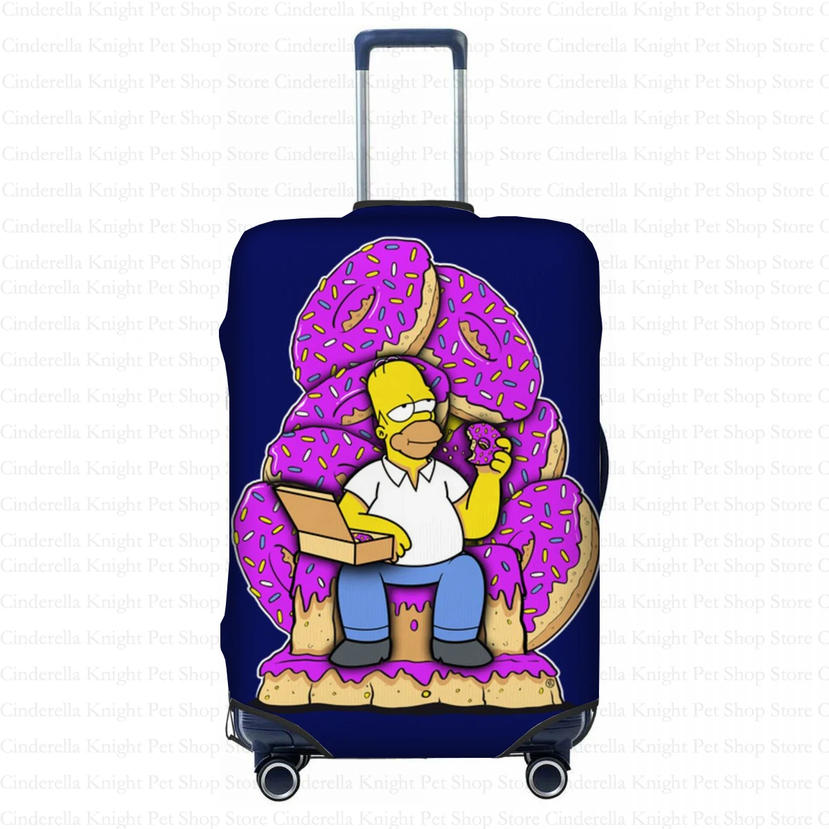 Suitcase Trolley Case The Simpsons Cartoon Print Suitcase Case 18-32 Inch Luggage Case Travel Accessories