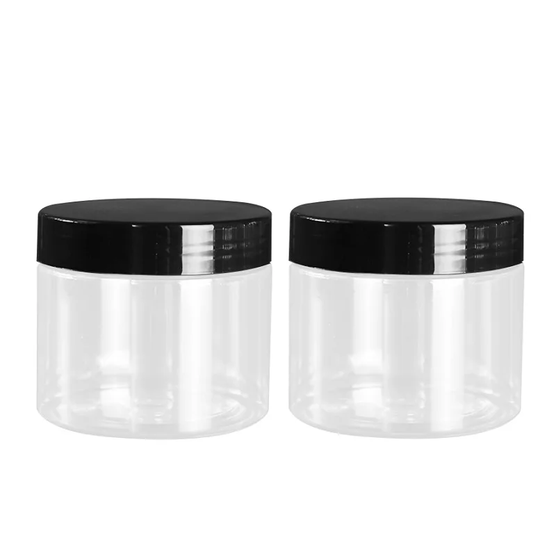 

30pcs Empty Cosmetic Containers 5oz 150ML Cream Jar Dia.68 Wide Mouth Refillable Bottle Transparent Plastic Pots With Lid