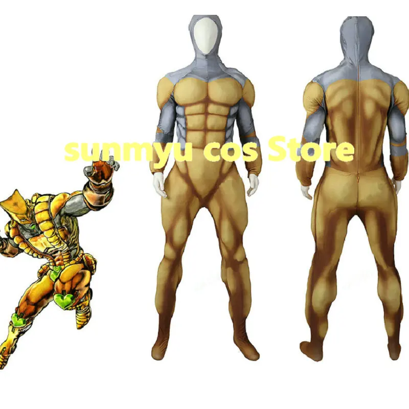 

Невероятные приключения Джоджо, дио Брандо, стоящий мир над небесными мышцами, боди, карнавальный костюм, индивидуальный размер