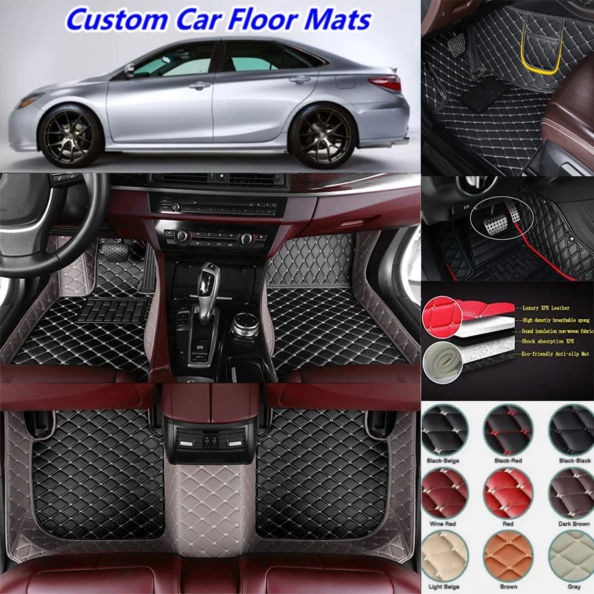 Dywaniki samochodowe 3D z wodoodpornej skóry PU na zamówienie do Mazdy CX3 CX-3 2015-2023, dywaniki samochodowe, akcesoria samochodowe, wkładki pod nogi.