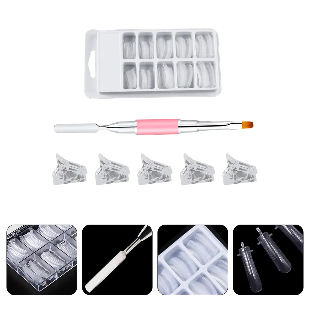 

Nail Tools for Manicure Set Fixation Clips Clamp Christmas Kit Mold Tip Pink Child