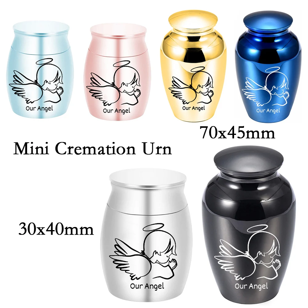 My angel - Cremation Ashes Holder For Human Ashes Pet Ashes  Aluminum Alloy Urn Keepsake Funeral Memorial Ashes Jar