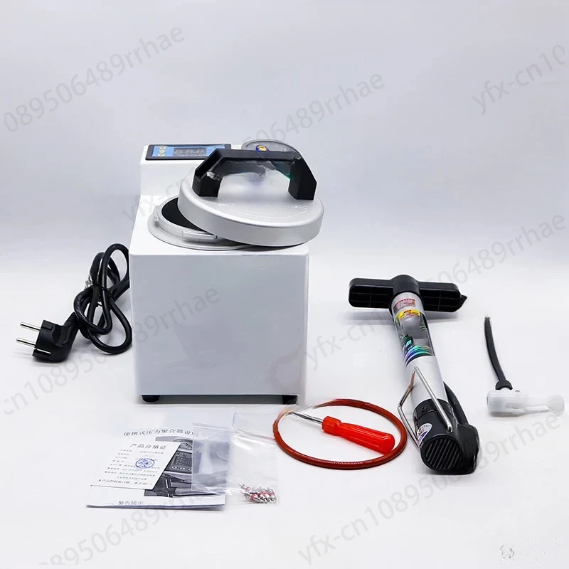 Dental Lab Automatic Polymerizer Portable Curing Pressure Pot Polymerizing Digital Display  Adsorption silicone rubber repair