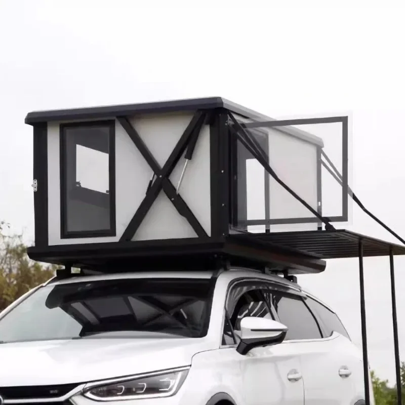 Electric roof tent Fully automatic all-aluminum roof sleeping cabin Hardware tent Exquisite camping One-click remote control