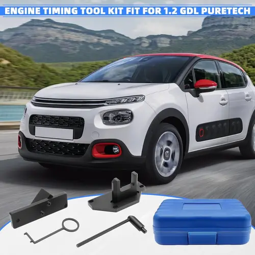 Imagen 2 del producto Kit de distribución del motor Kit de correa de distribución Kit de herramientas de árbol de levas de cadena 1,2 VTI compatible con Citroën Peugeot DS y Opel desde 2018