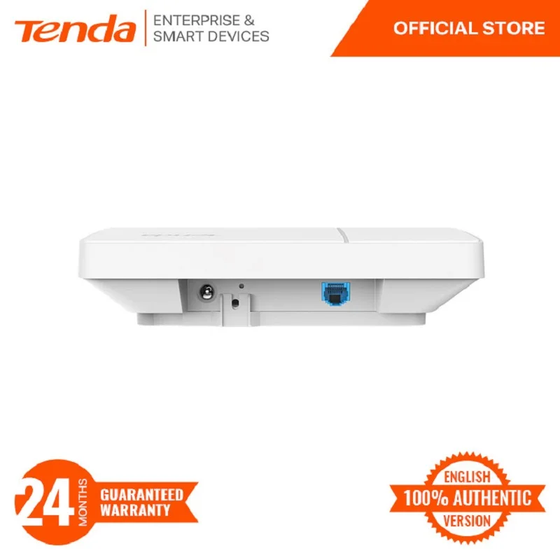 Tenda i24 AC1200 Wave 2 Gigabit Ceiling Access Point | Dual Band | MU-MIMO | PoE | DC Power Supply | Up to 300sqm