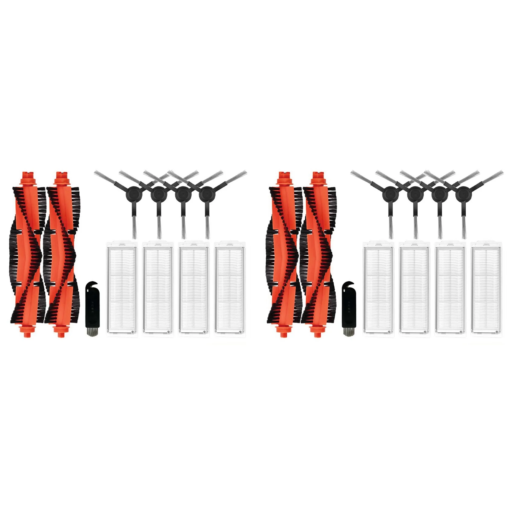 2 مجموعة لشاومي Mi روبوت مكنسة كهربائية ممسحة 2S / ممسحة P / Mop Pro / XMSTJQR2S / STYTJ02YM استبدال فرشاة جانبية رئيسية فلتر Hepa