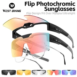 WEST BIKING-gafas fotocromáticas de ciclismo para hombre, lentes de sol deportivas para miopía, ciclismo de montaña y carretera