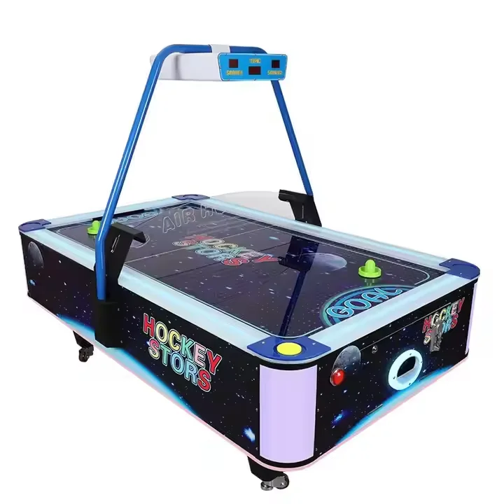 Hockey Stars Arcade Air Hockey Game Table Two-Player Indoor Sports Console Coin Operated Amusement Simulator Plastic 1 Year