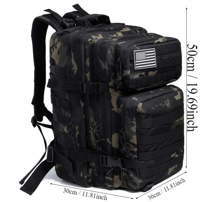 Mochilas al aire libre Molle Army Pack 3 Day Bug Out Bag, senderismo, Trekking