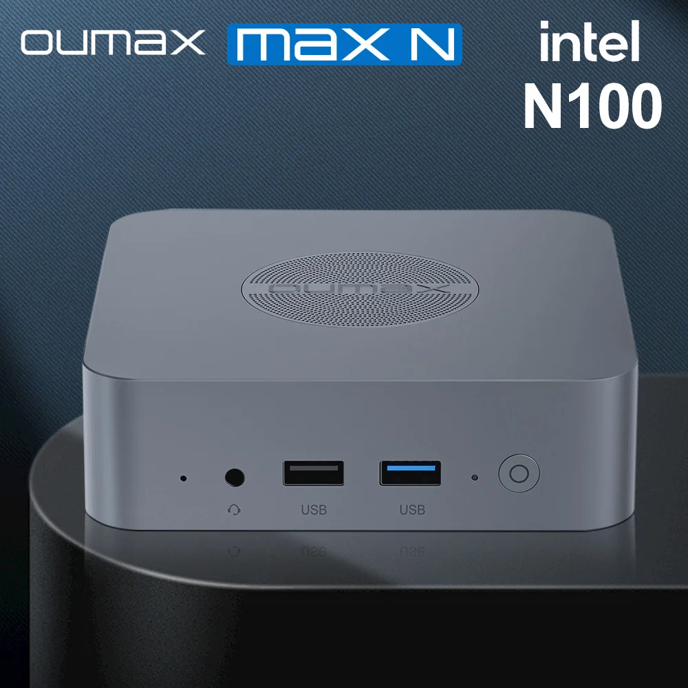 2024 OUMAX Intel N100 16GB 500GB N95 8GB 256GB Mini PC Quiet Dual 1000M LAN Desktop Computer For Office VS Mini S12 Pro B4 Plus