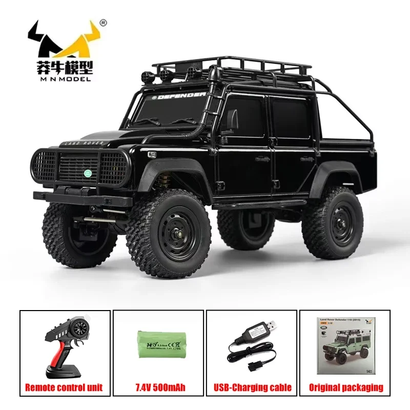 MN Model 1:18 Creeper MN111RC Assembly Kit, professional off-road vehicle 4WD, LED lights, metal housing, toy car RC