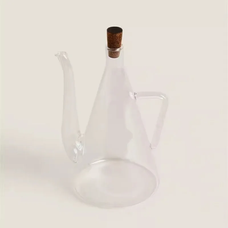 Glass oil pot Large capacity household kitchen soy sauce pot olive oil bottle kitchen storage