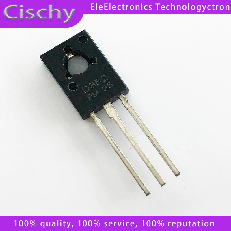 10PCS 2SD882 2SB772 TO-126 D882 B772 TO126