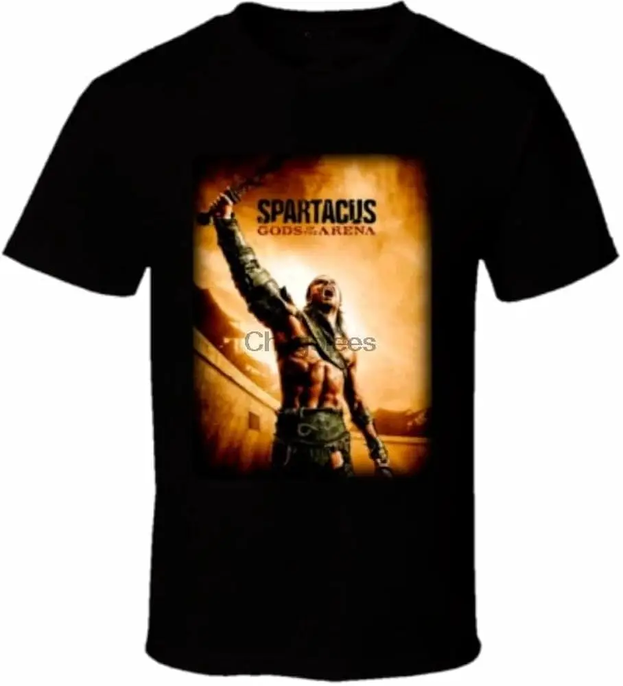 SpartacuGodTV-Show-Gladiator-Men-Fashion-T-Shirt Cotton Luxury brand vintage oversized