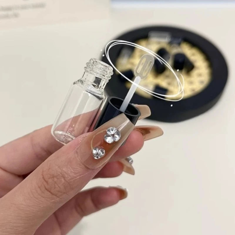 20/10 قطعة 4 مللي زجاجات صغيرة قابلة لإعادة الملء ملعقة حفر صغيرة أدوات مستحضرات التجميل الزجاجية السائل الأساس حزمة فرعية السفر زجاجات فارغة #4