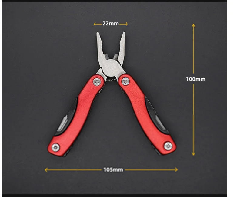 屋外用ポータブル折りたたみプライヤー多機能プライヤーEDCキャンプ多目的プライヤーミニツール多機能コンビネーション