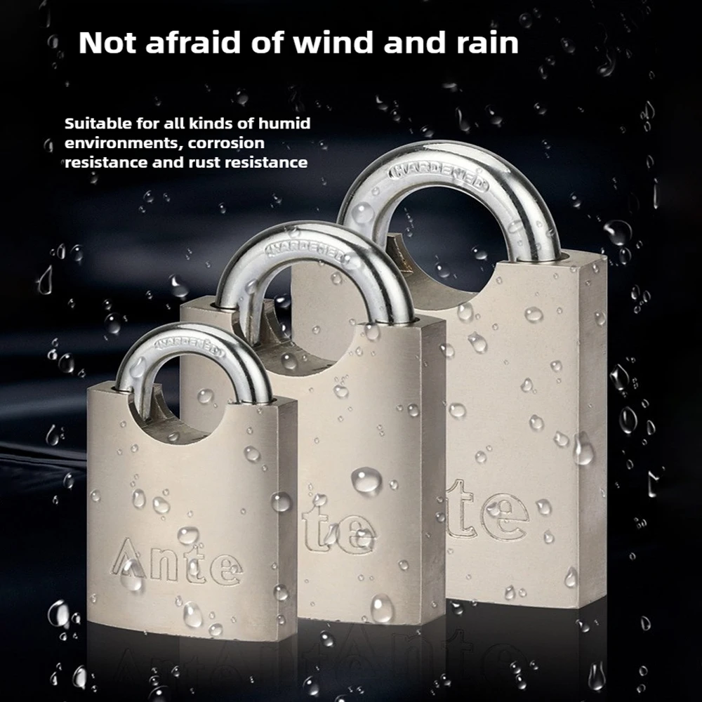 Customize The Same Key To Open All Padlock,Solid Arc Disc Padlock Stainless Steel Shackle PadLock Gym Door Locks 40/50/80mm