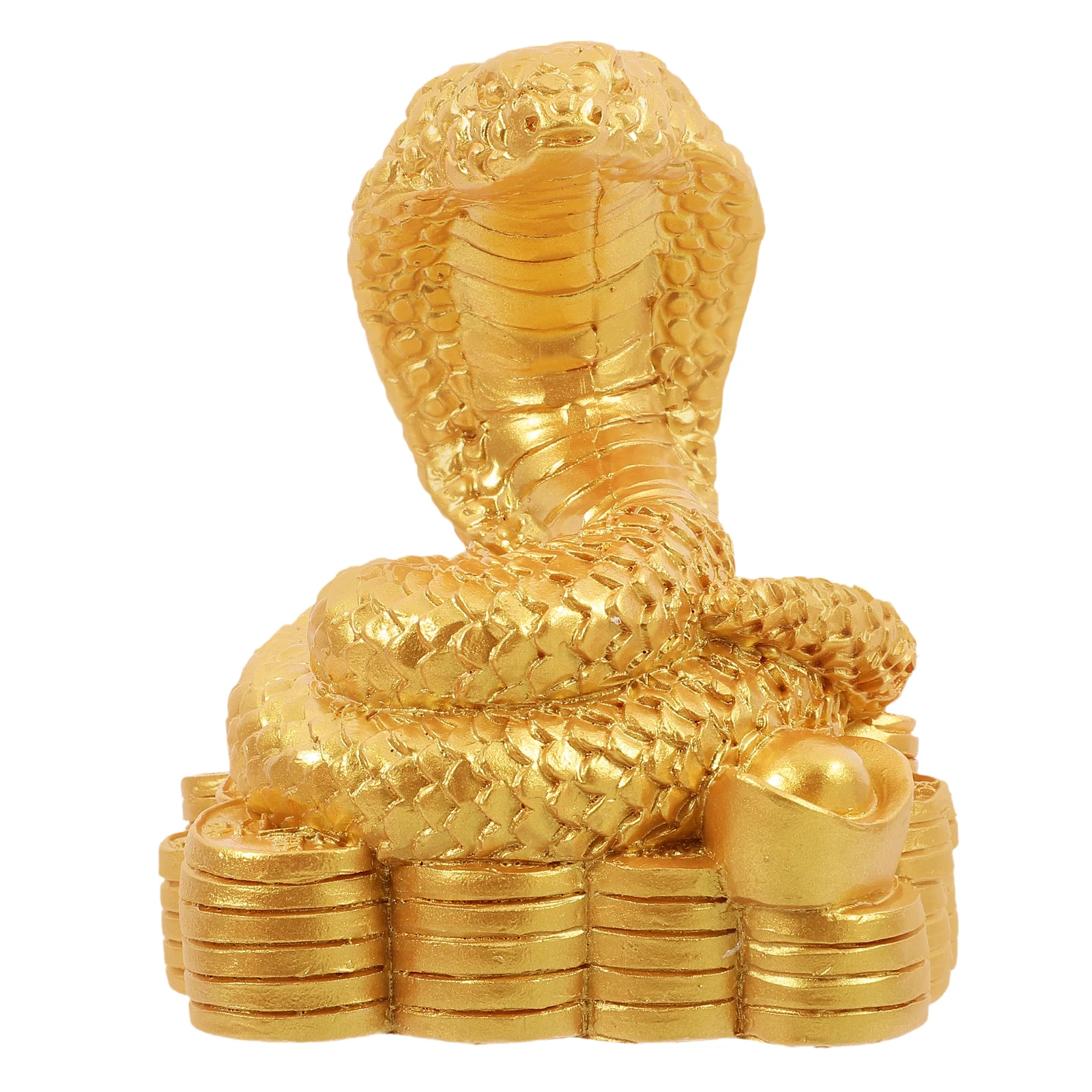 

Snake Statue Resin Material Fade Resistant Garden Party Decor Desktop Elegance Resin Snake Figurine Tabletop Statue