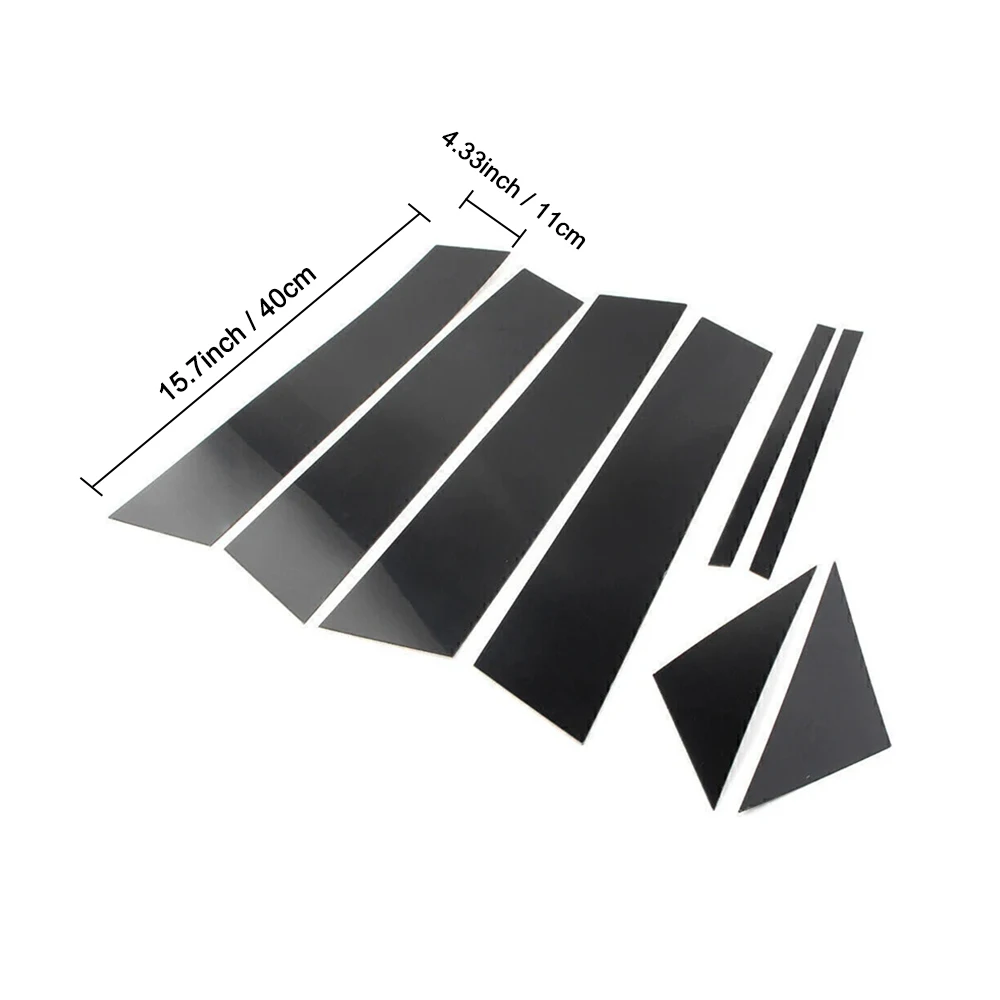 For Mazda 3 6 Atenza Axela CX5 CX30 Car Window Door Column B C Pillar Post Trim Cover Glossy Black PC Stickers Accessories