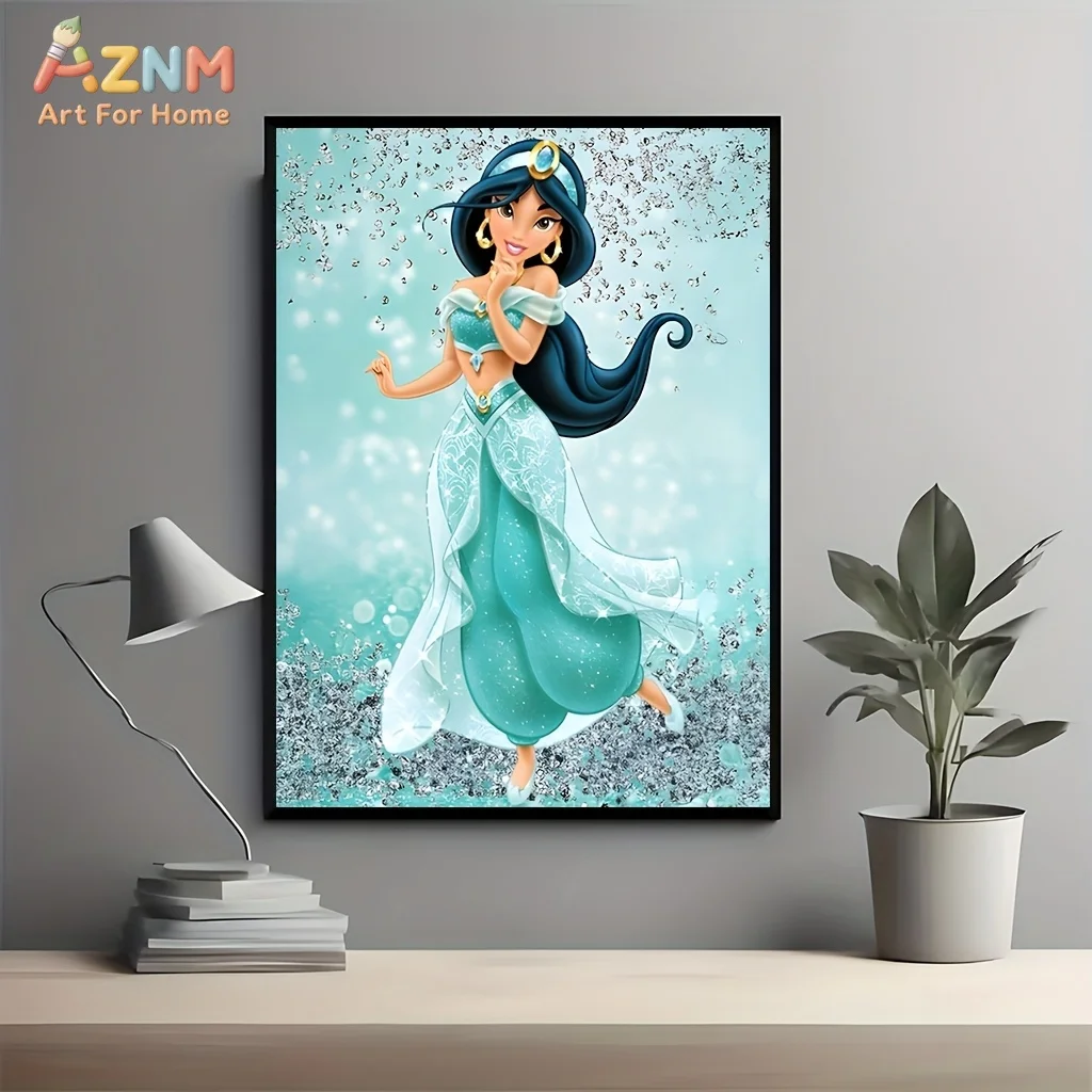 AZNM Frozen Elsa and Anna Princess Tiara Hug Frameless Canva
